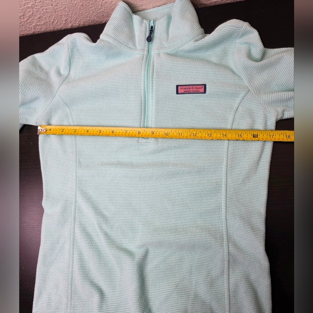 Vineyard Vines Quarter Zip Soft Comfort Sweater Color Mint Size Xxs Pull Over - Picture 13 of 14